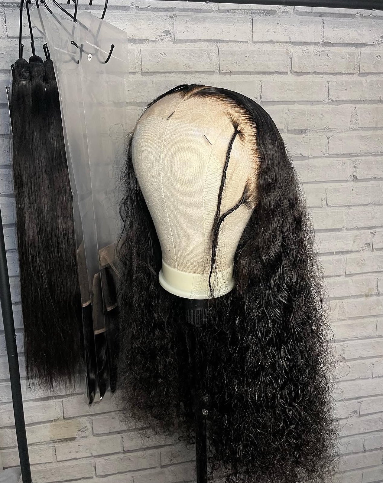 HD Wet wave full frontal wig (13*6)