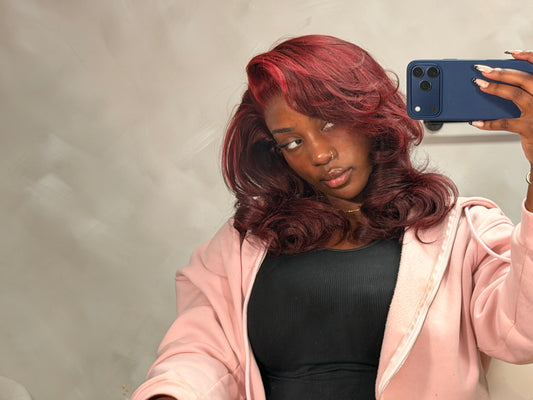 THE WINE - Wine Red HD Full Frontal Wig